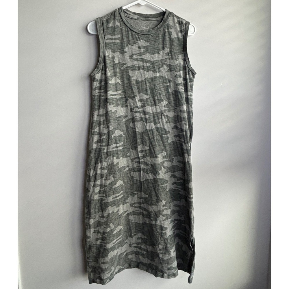 Universal Thread Gray Camo T-Shirt Dress Womens Size S